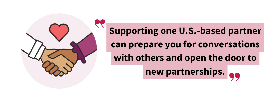 Illustration highlighting that supporting one U.S.-based importer with FSVP requirements can help exporters strengthen future partnerships and expand opportunities to export to the U.S.